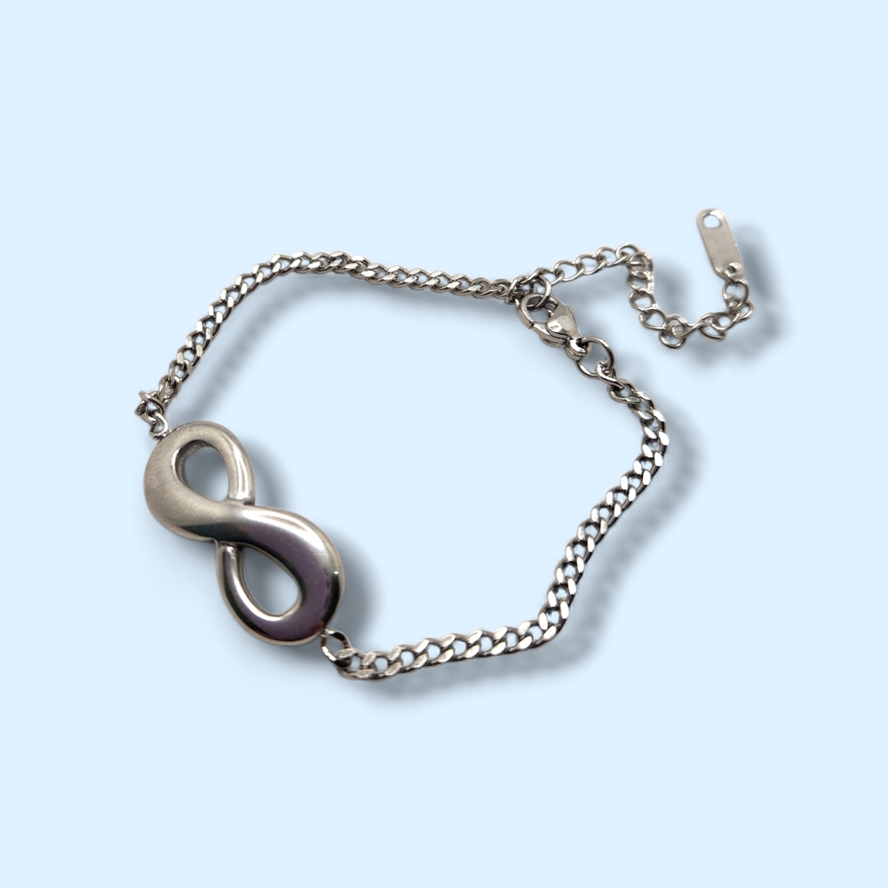 Silver Infinity Bracelet - Picture 2 of 5